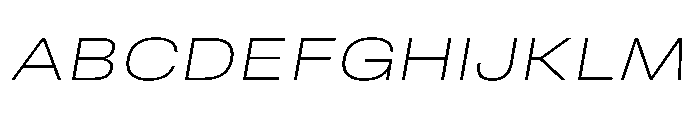 RSTReactor ExpThinItalic Instance Font UPPERCASE