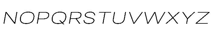 RSTReactor ExpThinItalic Instance Font UPPERCASE