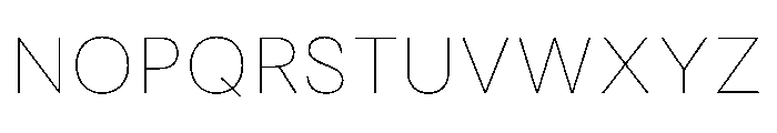 RSTReactor Hairline Instance Font UPPERCASE