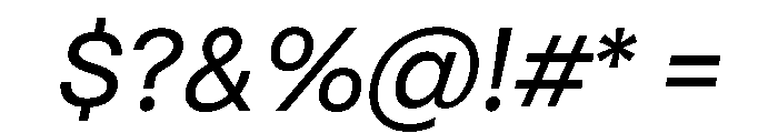 RSTReactor RegularItalic Instance Font OTHER CHARS