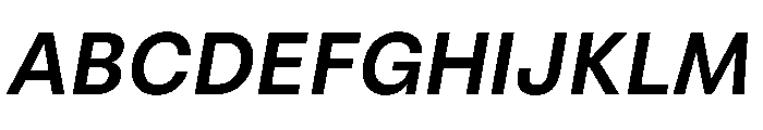 RSTReactor SemiBoldItalic Instance Font UPPERCASE