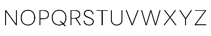 RSTReactor Thin Instance Font UPPERCASE