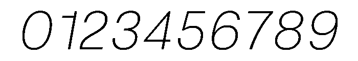 RSTReactor ThinItalic Instance Font OTHER CHARS