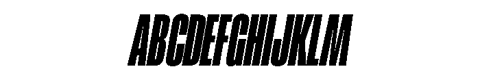 RSTReactor XCndBlackItalic Instance Font UPPERCASE