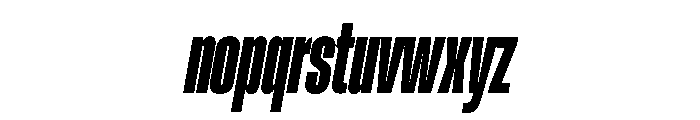 RSTReactor XCndBlackItalic Instance Font LOWERCASE
