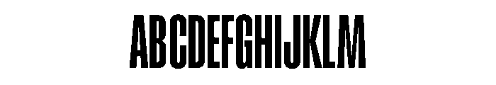 RSTReactor XCndBold Instance Font UPPERCASE