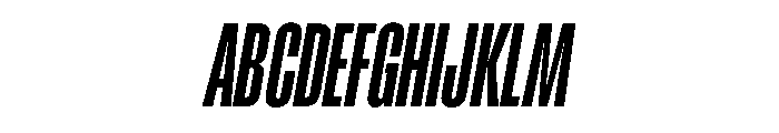 RSTReactor XCndBoldItalic Instance Font UPPERCASE