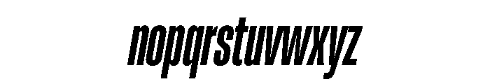 RSTReactor XCndBoldItalic Instance Font LOWERCASE