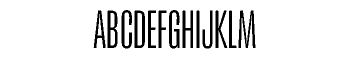 RSTReactor XCndExtraLight Instance Font UPPERCASE