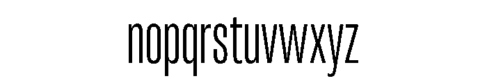 RSTReactor XCndExtraLight Instance Font LOWERCASE