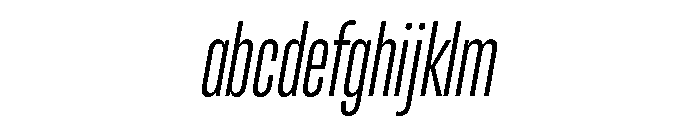 RSTReactor XCndExtraLightItalic Instance FONT