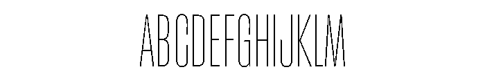 RSTReactor XCndHairline Instance Font UPPERCASE