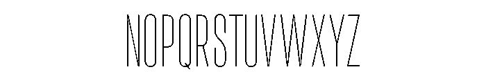 RSTReactor XCndHairline Instance Font UPPERCASE