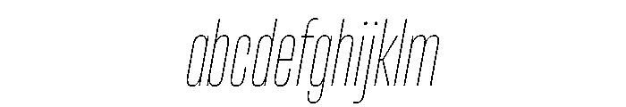 RSTReactor XCndHairlineItalic Instance FONT