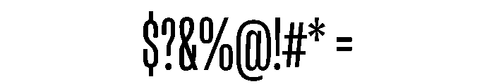 RSTReactor XCndLight Instance Font OTHER CHARS