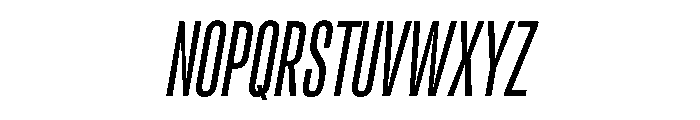 RSTReactor XCndLightItalic Instance Font UPPERCASE