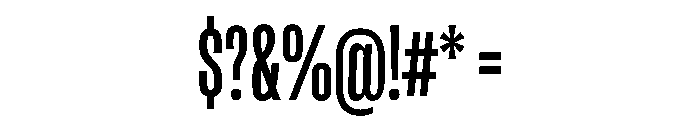 RSTReactor XCndMedium Instance Font OTHER CHARS