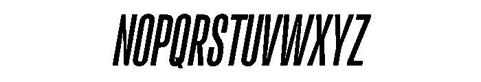 RSTReactor XCndMediumItalic Instance Font UPPERCASE