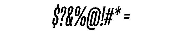 RSTReactor XCndRegularItalic Instance Font OTHER CHARS