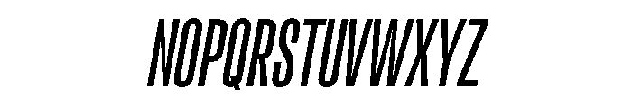 RSTReactor XCndRegularItalic Instance Font UPPERCASE