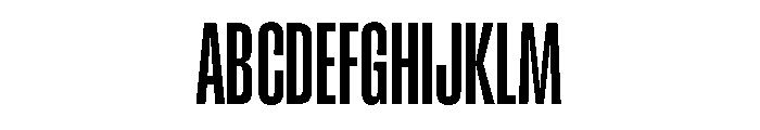 RSTReactor XCndSemiBold Instance Font UPPERCASE