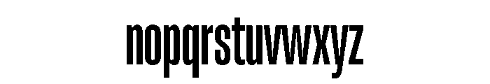 RSTReactor XCndSemiBold Instance Font LOWERCASE