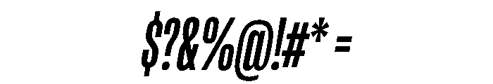 RSTReactor XCndSemiBoldItalic Instance Font OTHER CHARS
