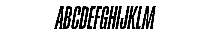RSTReactor XCndSemiBoldItalic Instance Font UPPERCASE