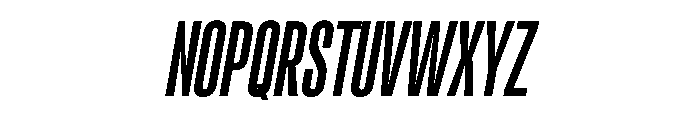 RSTReactor XCndSemiBoldItalic Instance Font UPPERCASE