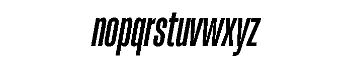 RSTReactor XCndSemiBoldItalic Instance Font LOWERCASE