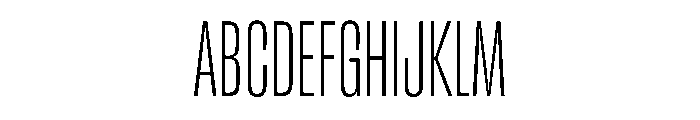 RSTReactor XCndThin Instance Font UPPERCASE