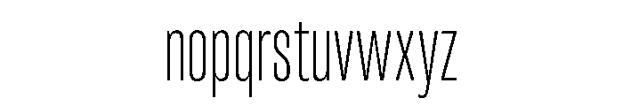 RSTReactor XCndThin Instance Font LOWERCASE