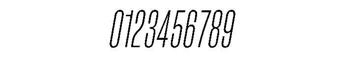 RSTReactor XCndThinItalic Instance Font OTHER CHARS
