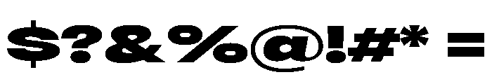 RSTReactor XExpBlack Instance Font OTHER CHARS
