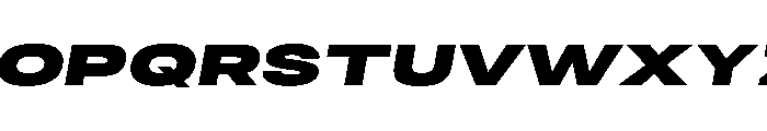 RSTReactor XExpBlackItalic Instance Font UPPERCASE