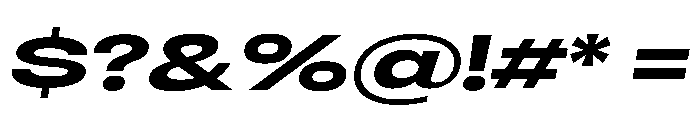 RSTReactor XExpBoldItalic Instance Font OTHER CHARS