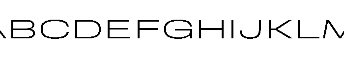 RSTReactor XExpExtraLight Instance Font UPPERCASE