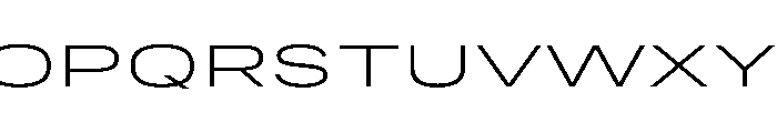 RSTReactor XExpExtraLight Instance Font UPPERCASE