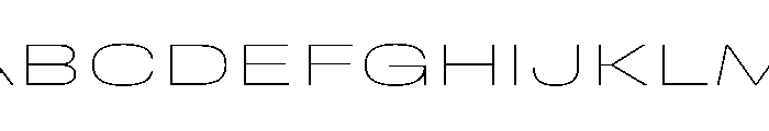 RSTReactor XExpHairline Instance Font UPPERCASE
