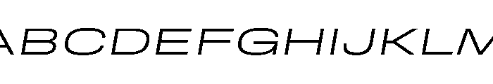 RSTReactor XExpLightItalic Instance Font UPPERCASE