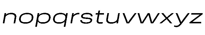 RSTReactor XExpLightItalic Instance Font LOWERCASE