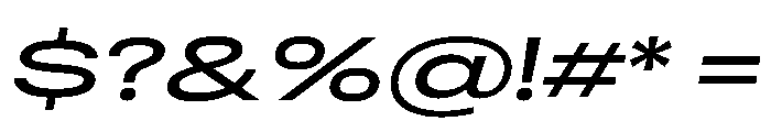 RSTReactor XExpMediumItalic Instance Font OTHER CHARS