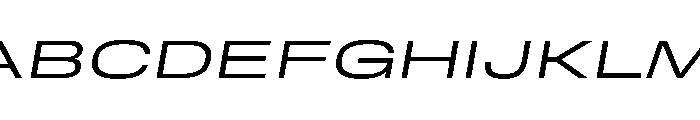 RSTReactor XExpRegularItalic Instance Font UPPERCASE