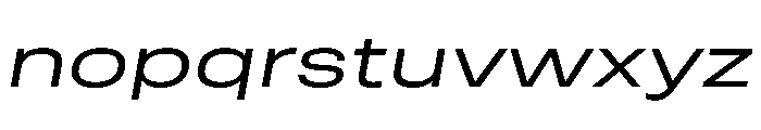 RSTReactor XExpRegularItalic Instance Font LOWERCASE
