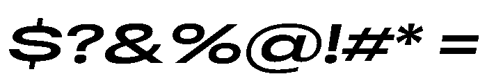 RSTReactor XExpSemiBoldItalic Instance Font OTHER CHARS