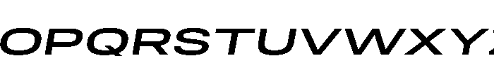 RSTReactor XExpSemiBoldItalic Instance Font UPPERCASE