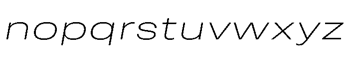 RSTReactor XExpThinItalic Instance Font LOWERCASE