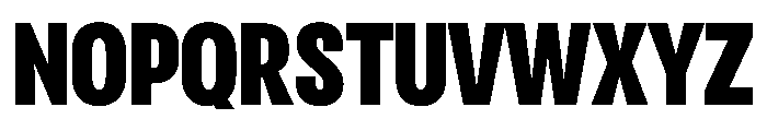 RSTReactorSans CndBlack Instance Font UPPERCASE