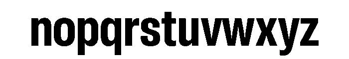 RSTReactorSans CndBold Instance Font LOWERCASE