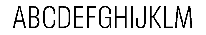 RSTReactorSans CndExtraLight Instance Font UPPERCASE